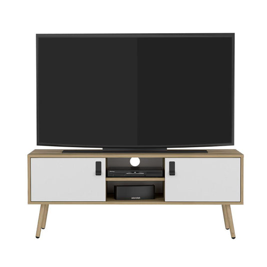 Rack para TV 50'' 121 x 48 HUNA RTA Macadamia Blanco