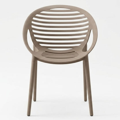 Set de 2 Sillas Tokio con Brazos, Color Taupe, con Espaldar y Diseño Moderno