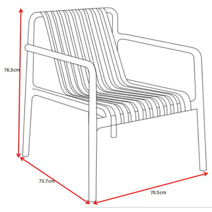 Silla Lounge Parma, Negro, con Espaldar y Diseño Moderno, medidas