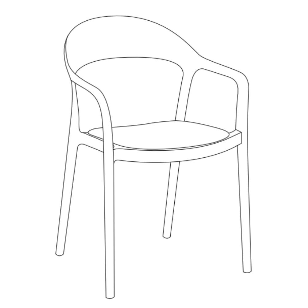 Set de 2 Sillas Río, Negro y Beige, con Espaldar Abierto y Diseño Moderno