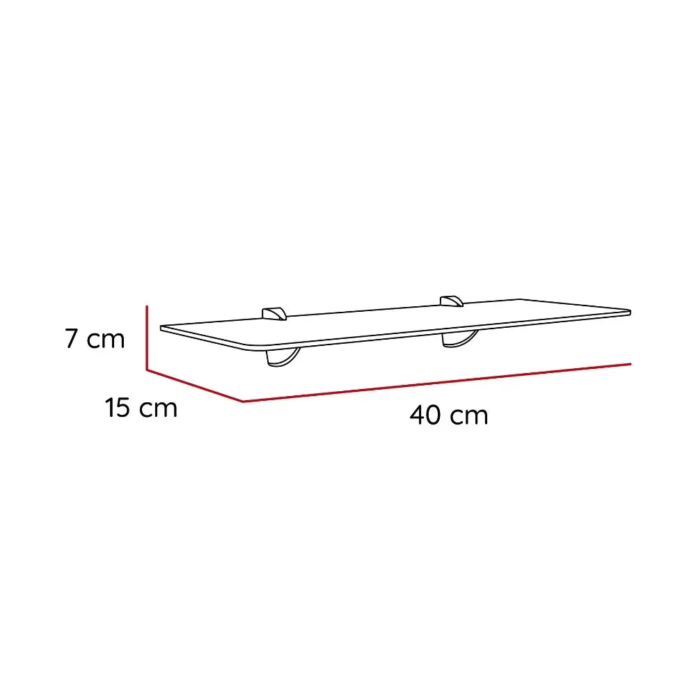 Repisa Rectangular Vidrio