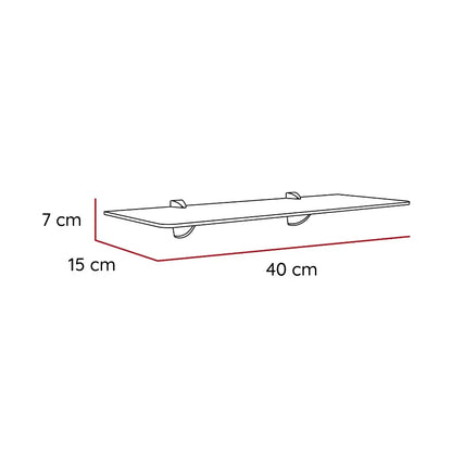 Repisa Rectangular Vidrio