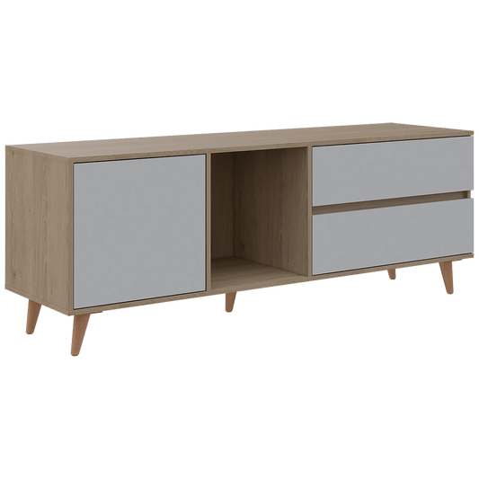 Rack para TV Acacia RTA Rovere + Blanco