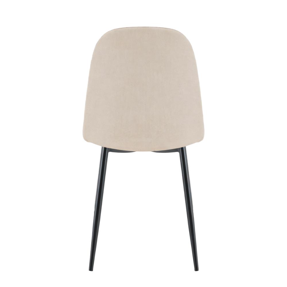 Set de 4 Sillas de Comedor Margarita, Beige, con Espaldar y Diseño Moderno