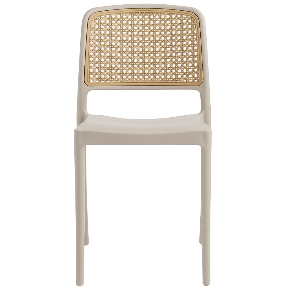 Silla Texas, Color Taupe y Beige, con Espaldar Transpirable, detalle