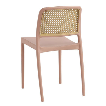 Set de 2 Sillas Texas, Color Terracota y Beige, con Espaldar Transpirable