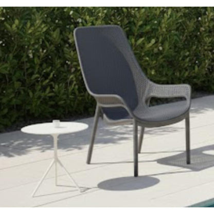 Set de 2 Sillas Lounge Mayorca, Gris Oscuro, con Espaldar y Reposa Brazos