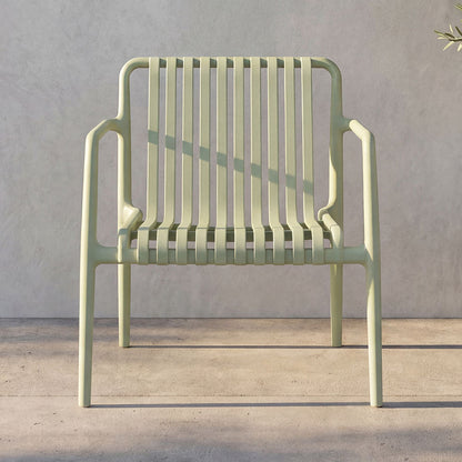 Set de 2 Sillas Lounge Parma, Verde, con Espaldar y Diseño Moderno