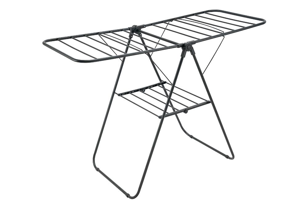 Tendedero De Piso Pitendo, Negro, Plegable y Extendible, en ambiente
