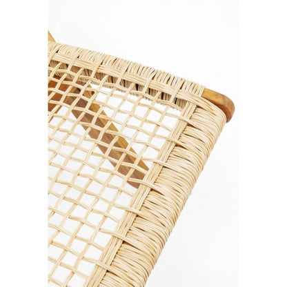 Silla Plegable de Madera para Exterior Vora, Crudo, Diseño Rústico y Moderno, en ambiente