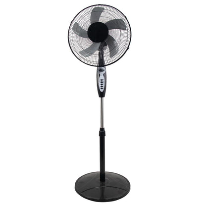 Ventilador Savoy 16, Negro, con temporizador y 3 Velocidades, Incluye Control Remoto