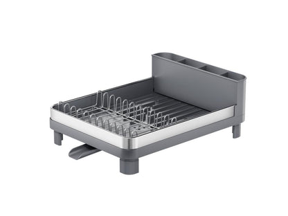 Escurridor de Platos Pureza, Gris Mate, en Acero Inoxidable y Plástico