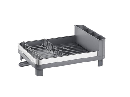 Escurridor de Platos Pureza, Gris Mate, en Acero Inoxidable y Plástico
