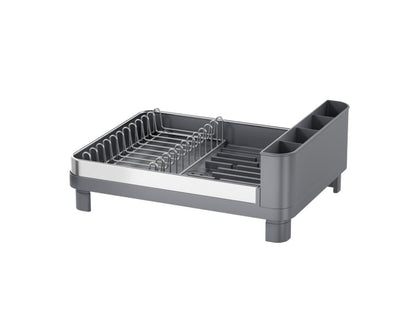 Escurridor de Platos Pureza, Gris Mate, en Acero Inoxidable y Plástico
