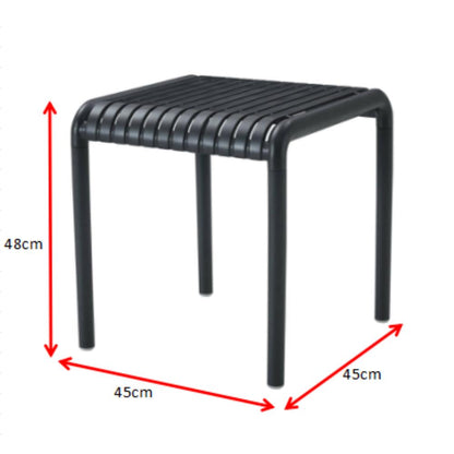 Mesa Lounge Parma, Negro, Pequeña con Diseño Minimalista, medidas