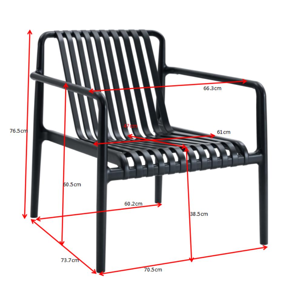 Silla Lounge Parma, Negro, con Espaldar y Diseño Moderno, en ambiente