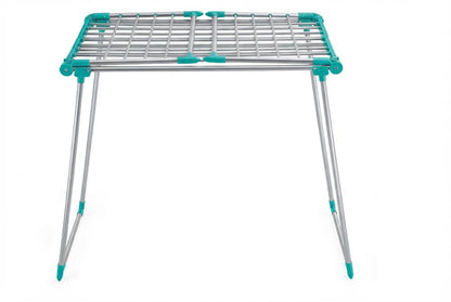 Tendedero de Piso Drymax, Gris y Azul, Plegable y Extendible