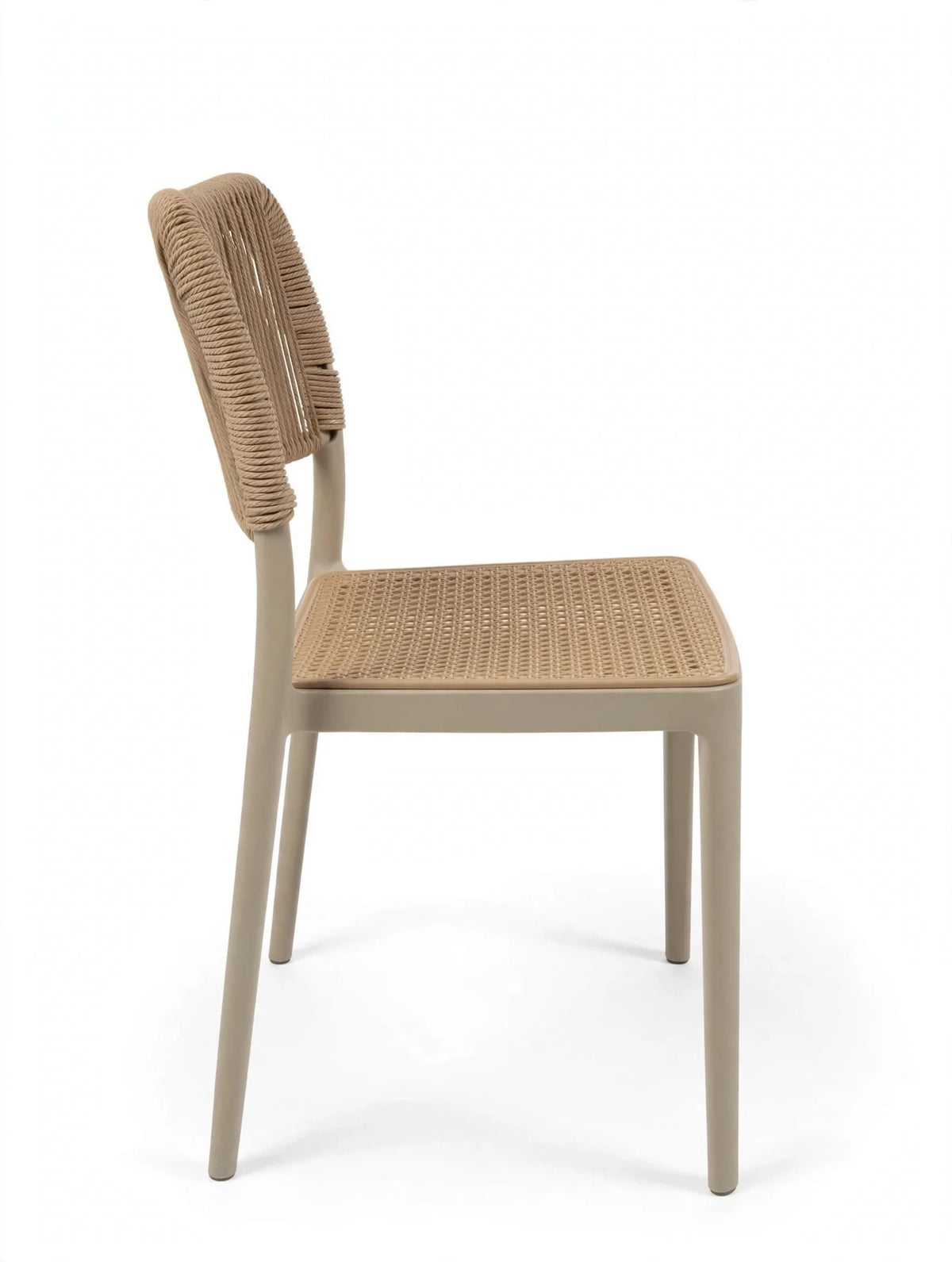 Set de 2 Sillas Austin, Color Taupe, con Espaldar Tejido