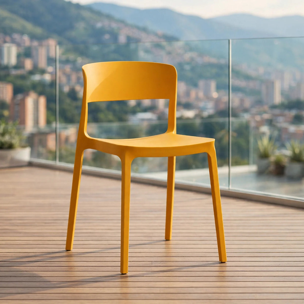 Silla Mónaco, Color Naranja, Diseño Moderno