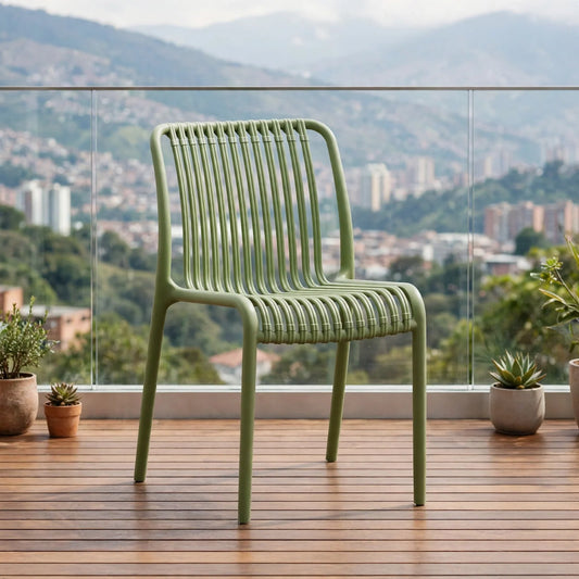 Silla Terra, Color Verde, con Espaldar
