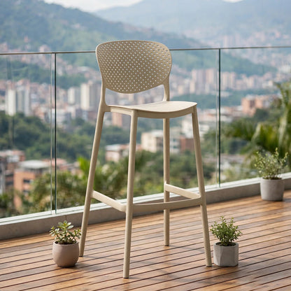 Silla para Bar Río, Color Khaki, Diseño Moderno – Espejos Reflekta