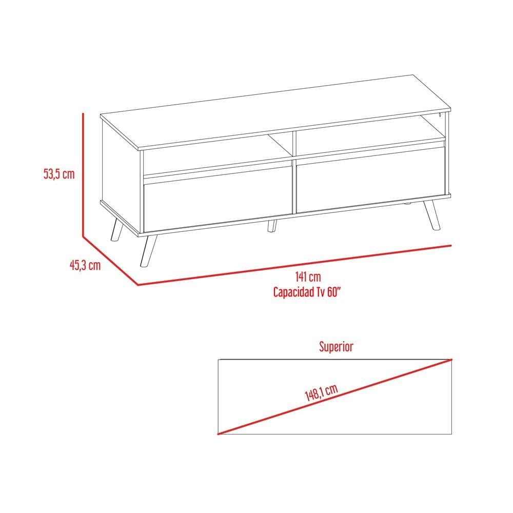 Rack para TV Benett RTA Duna + Blanco
